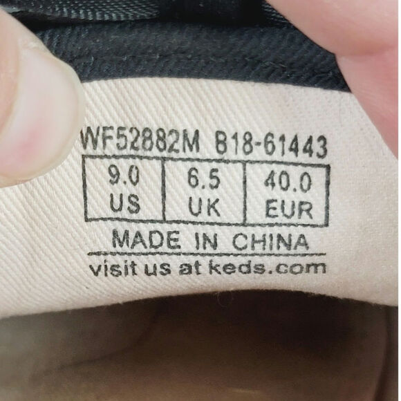 Keds X Kate Spade New York Glitter Sneakers in Black, sz 9 - Picture 15 of 15